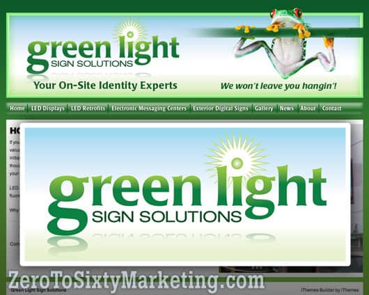 Green Light Sign Solutions Website