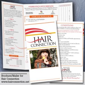 Hair salon brochures.