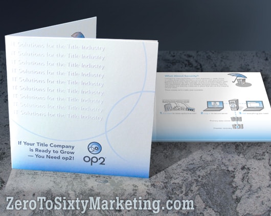 High-end brochure for event marketing.