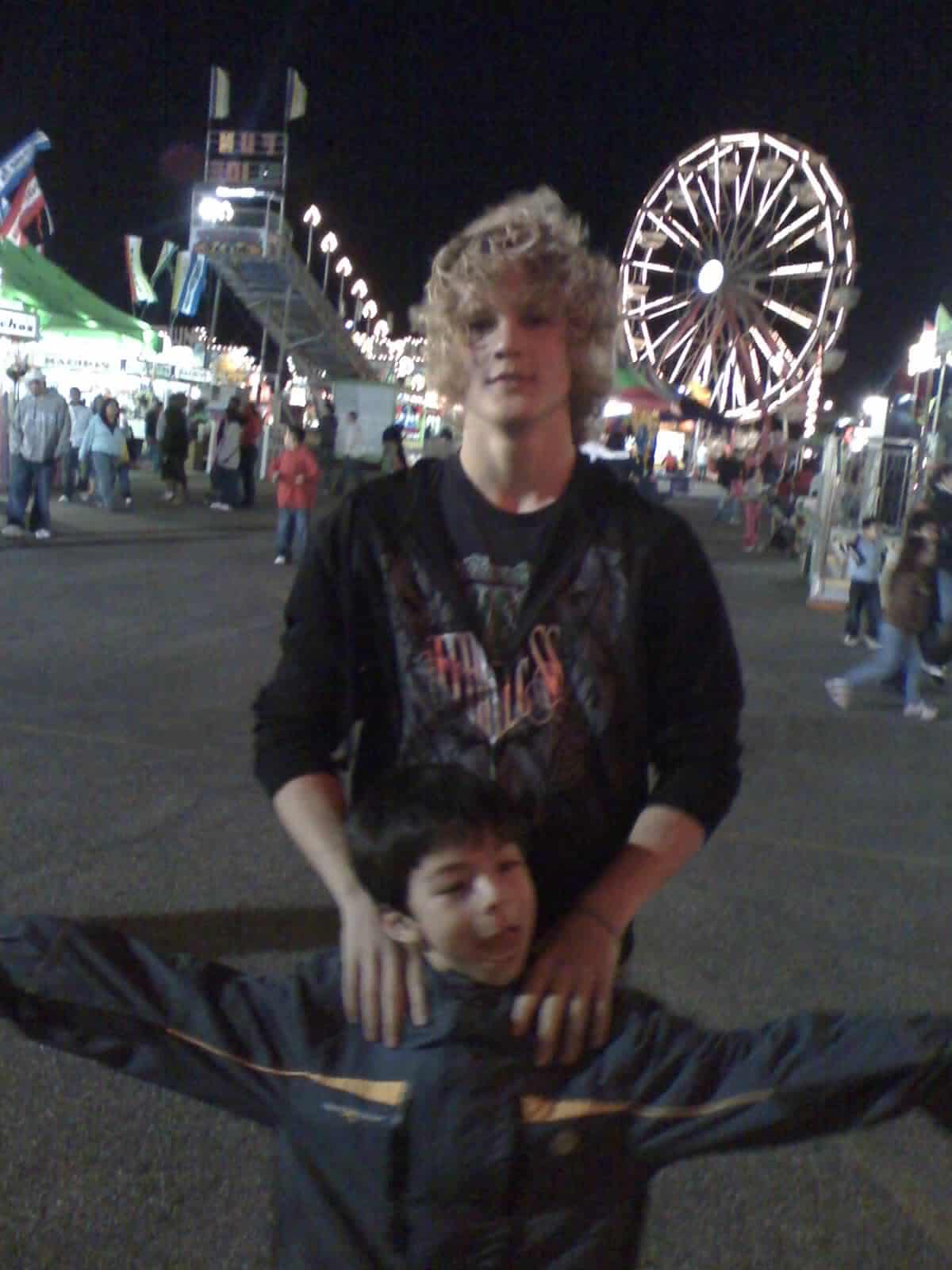Picture of two kids at the fair.