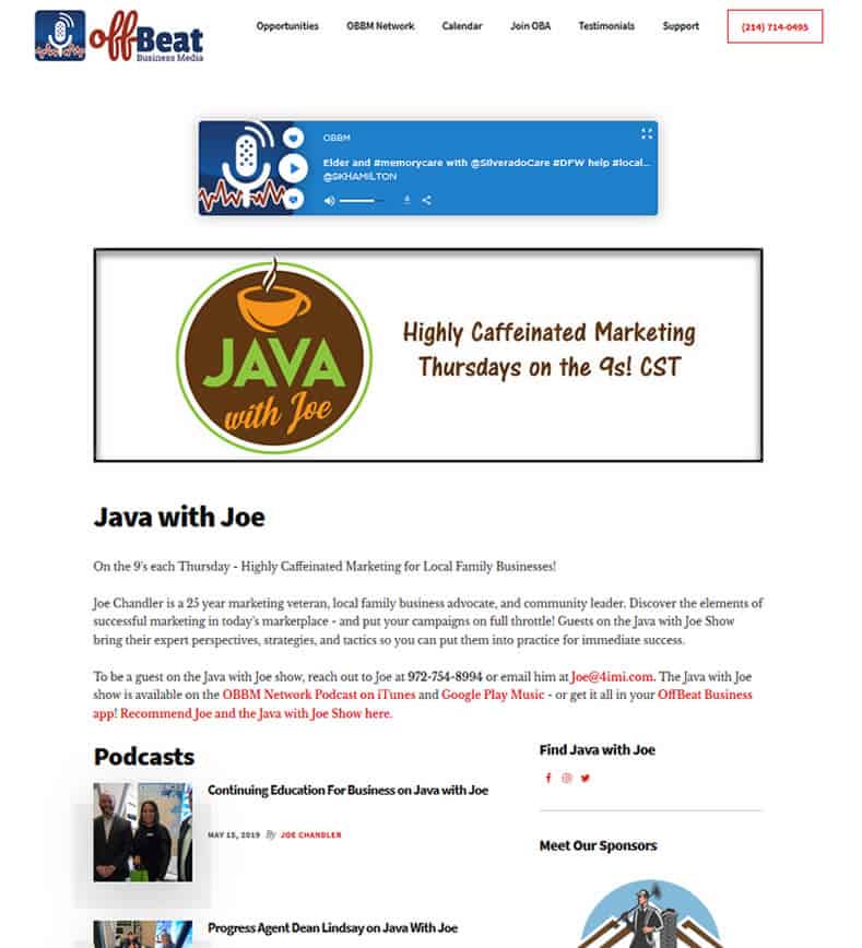 Java with Joe Program Page.